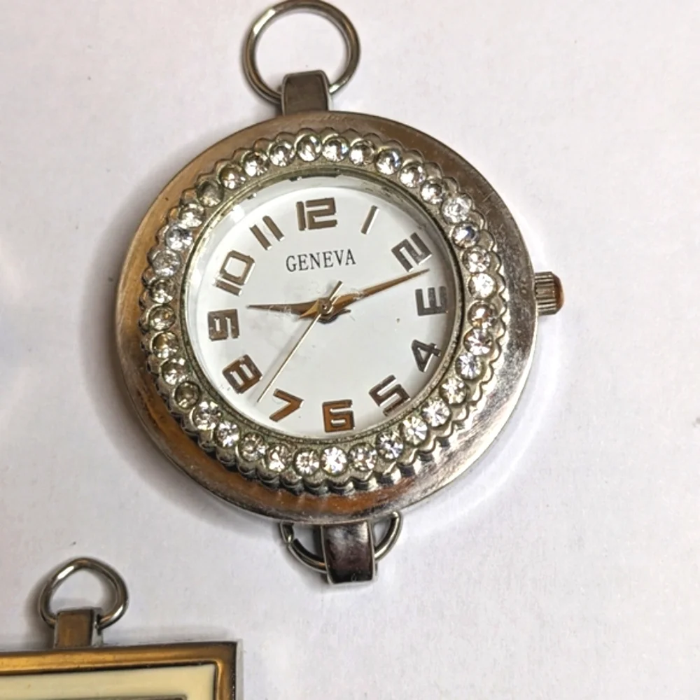 Vintage 3 Swap & Geneva Watches with 24‎ Interchangeable  Fashion Watch Bands